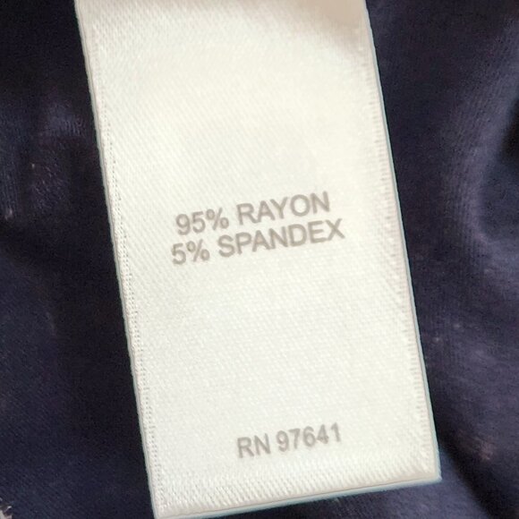 J Jill Floral Knit Midi Skirt Womens XS Petite XSP Navy Blue A Line Casual OO09X - Picture 4 of 6